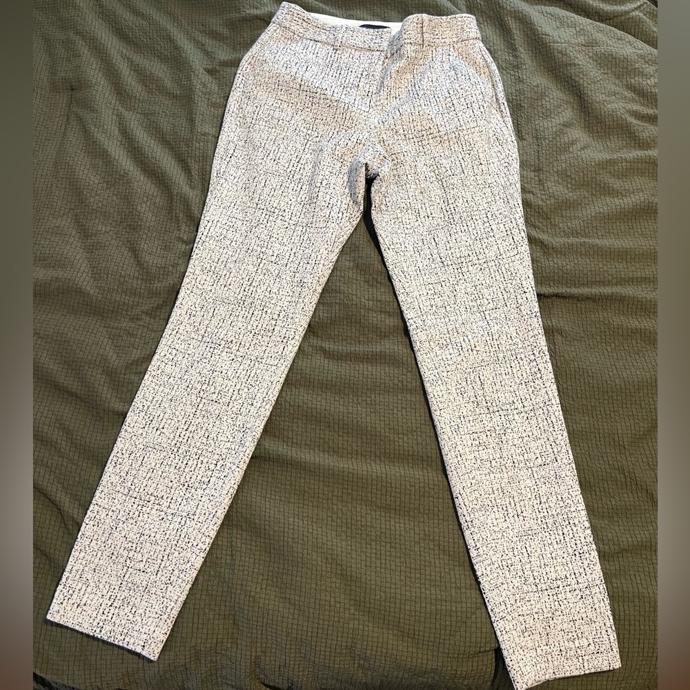 Express Women's Ankle Pants in White Heather